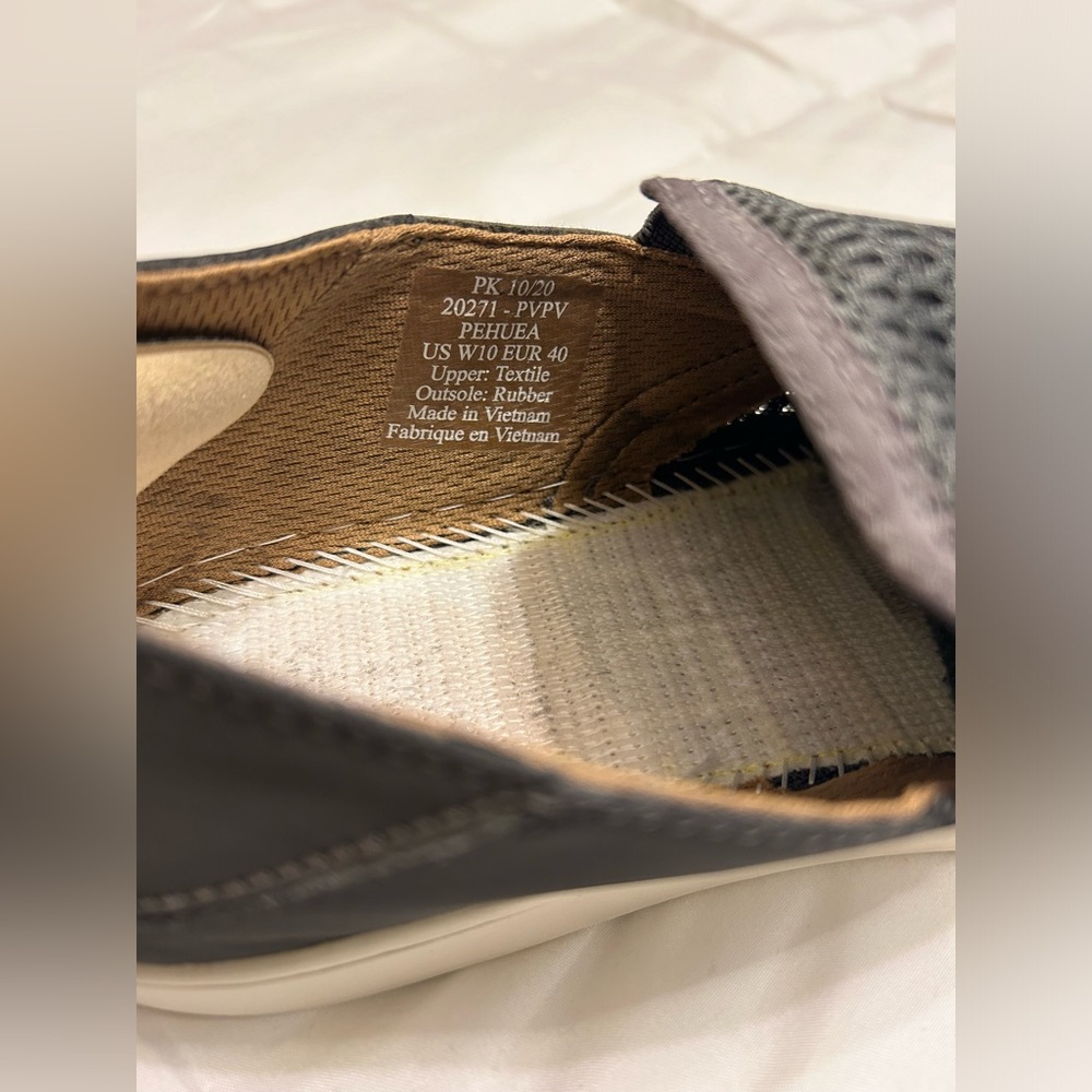 OluKai Pehuea Pavement Grey Slip On Sneakers - Picture 8 of 8
